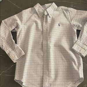 Ralph Lauren Blue and White Checkered Shirt 5